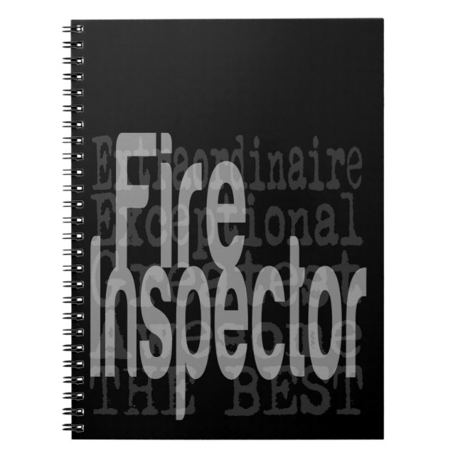 Fire Inspector Extraordinaire Notebook (Front)