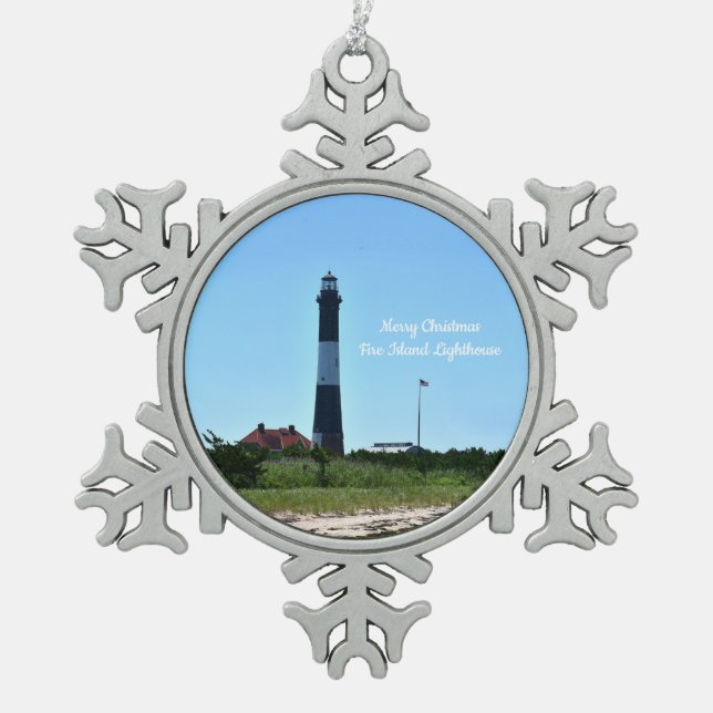 Fire Island Light Christmas Ornament (Front)