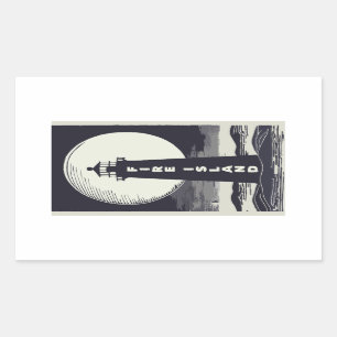 Fire Island Lighthouse New York Moon Sticker