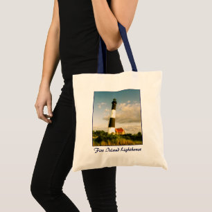 'Fire Island Lighthouse @ Sunset' Budget Canvas Tote Bag