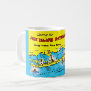 Fire Island Map Coffee Mug