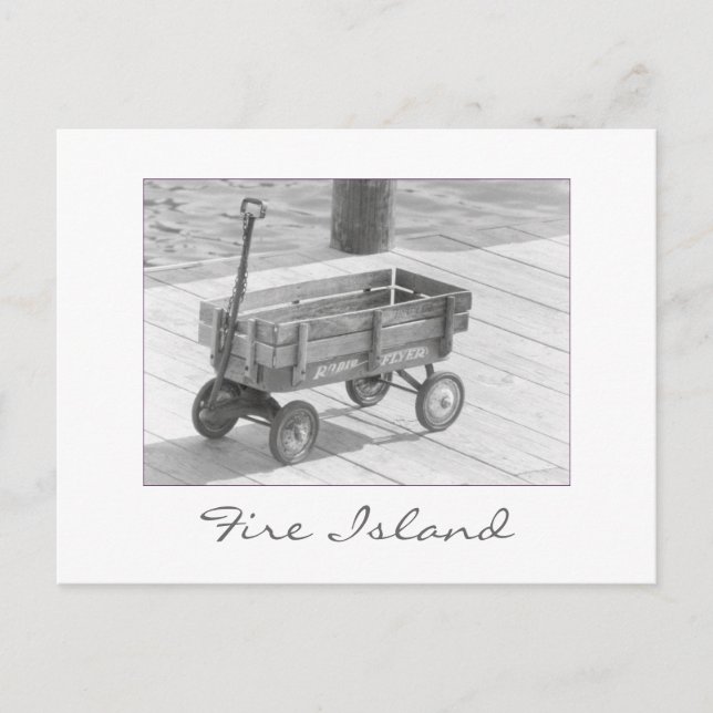 'Fire Island Wagon' Postcard (Front)