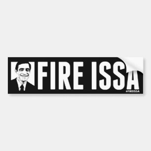 FIRE ISSA BUMPER STICKER FACE