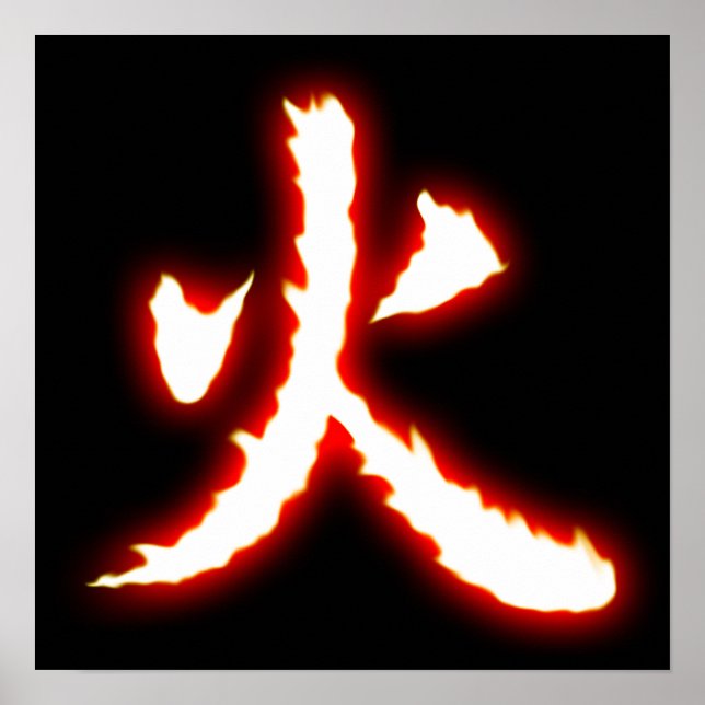 Fire Kanji Poster (Front)