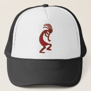Fire Kokopelli Trucker Hat
