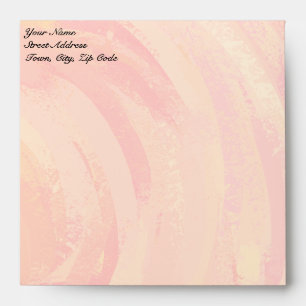 Fire Lake Orange and Black Monogram Envelopes