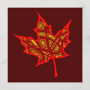 Fire Leaf Invitation
