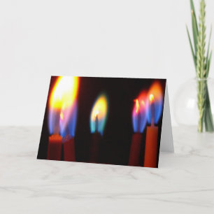 Fire & light cards, birthday candles card