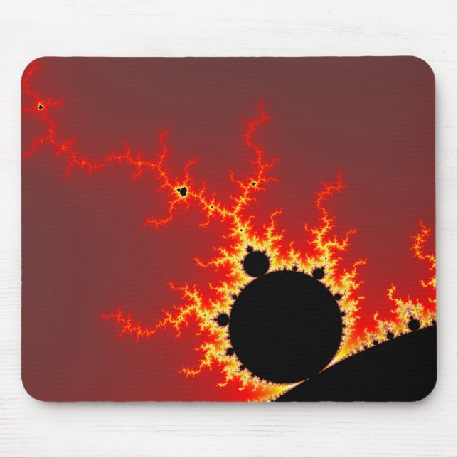 Fire Lightning Mouse Pad (Front)