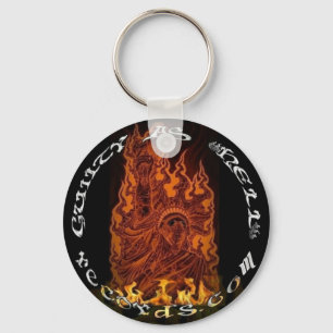 Fire Logo Keychain