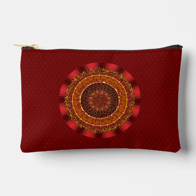 Fire Mandala Accessory Pouch (Front)