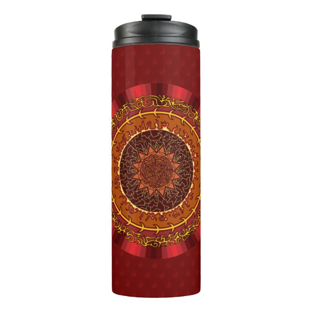 Fire Mandala Thermal Tumbler (Front)