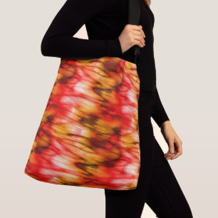 Fire Marble Abstract Crossbody Bag