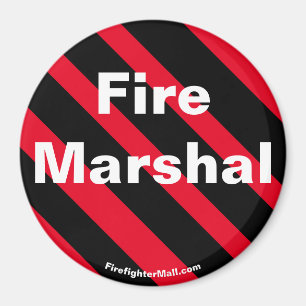 Fire Marshal Black/Red magnet