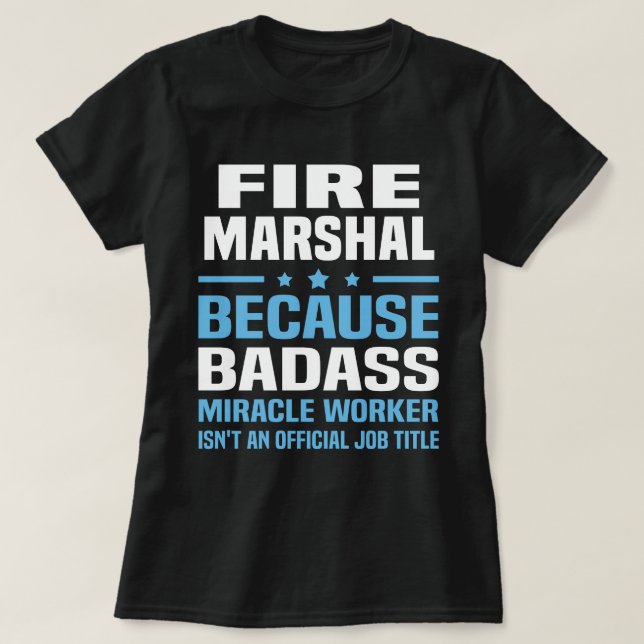 Fire Marshal T-Shirt (Design Front)