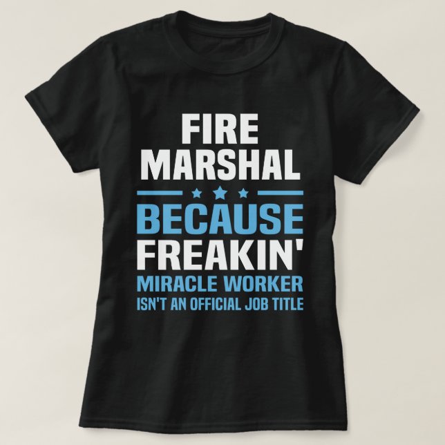 Fire Marshal T-Shirt (Design Front)