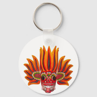 Fire Mask T-Shirt Keychain