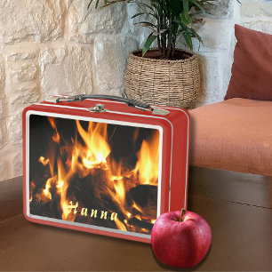 Fire Metal Lunch Box