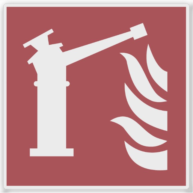 Fire Monitor Safety Sign (Front)