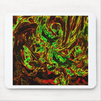 Fire of moon mouse pad