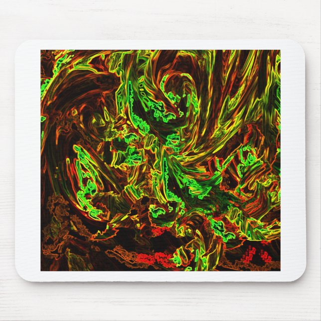 Fire of moon mouse pad (Front)