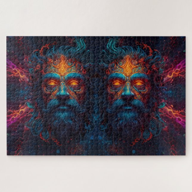 "Fire of the Gods" featuring various deities sets Jigsaw Puzzle (Horizontal)
