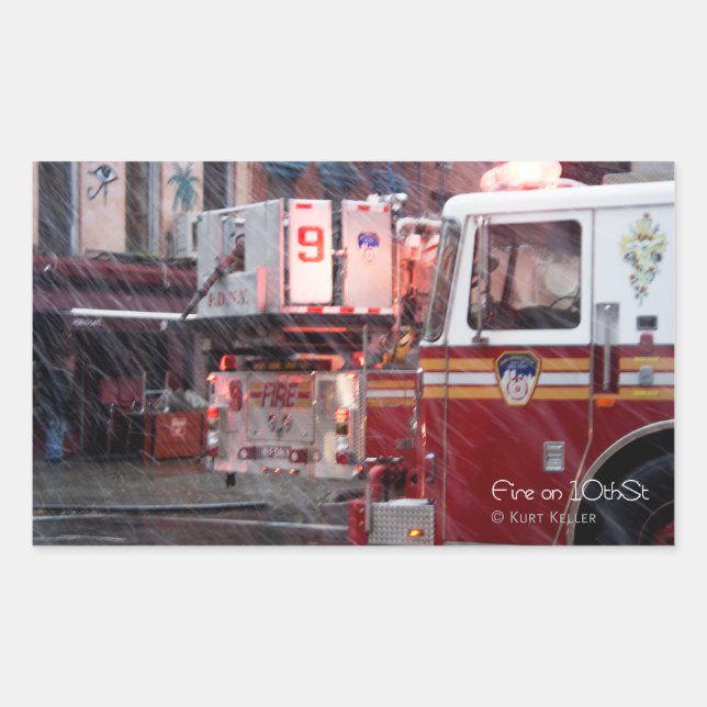 Fire On 10th ST Sticker (Front)