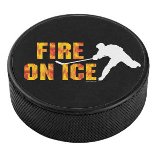 Fire On Ice (hockey) Hockey Puck