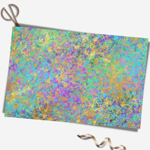 Fire Opal Gemstone Faux Gold Iridescent Colour Tissue Paper