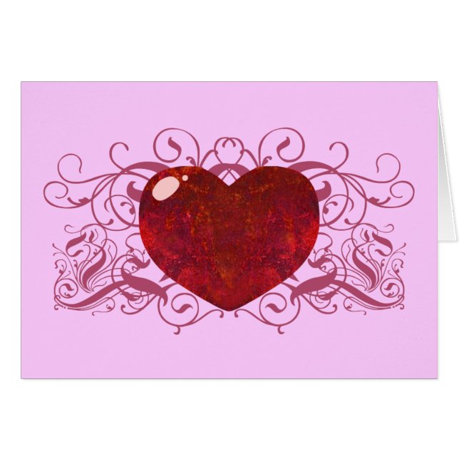 Fire Opal Heart (Front Horizontal)