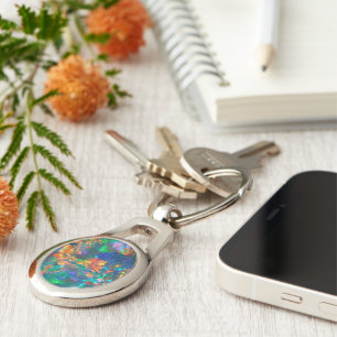 Fire Opal Keychain