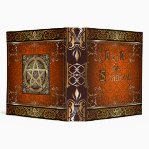 🔮Fire Orange Witches Book Of Shadows🔮 Binder