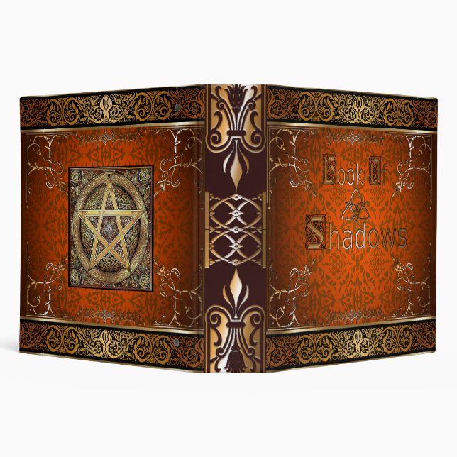 🔮Fire Orange Witches Book Of Shadows🔮 Binder (Background)