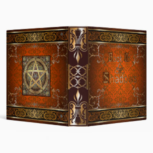 🔮Fire Orange Witches Book Of Shadows🔮 Binder