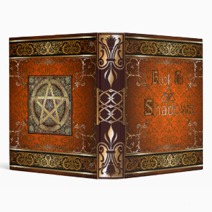 🔮Fire Orange Witches Book Of Shadows🔮 Binder