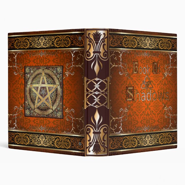 🔮Fire Orange Witches Book Of Shadows🔮 Binder (Background)
