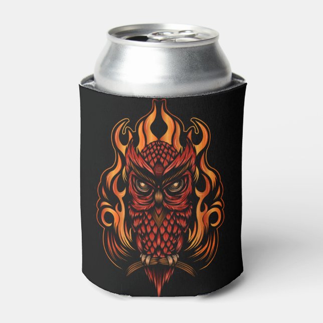 Fire Owl Can Cooler (Can Front)
