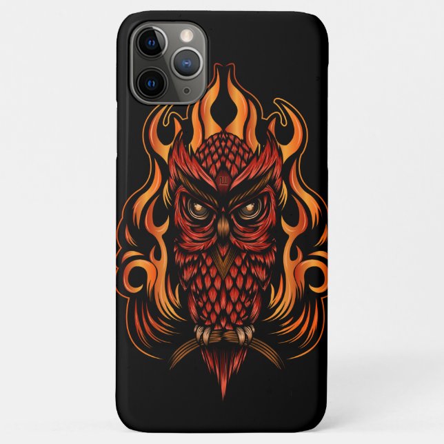 Fire Owl Case-Mate iPhone Case (Back)