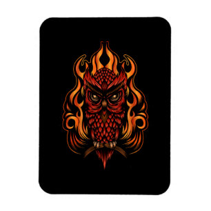 Fire Owl Magnet