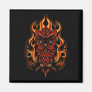 Fire Owl Magnet