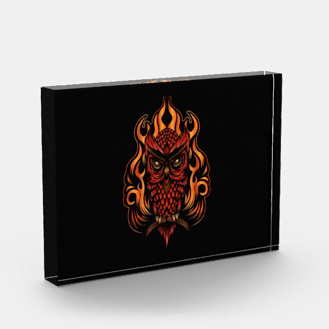 Fire Owl Photo Block (Left)