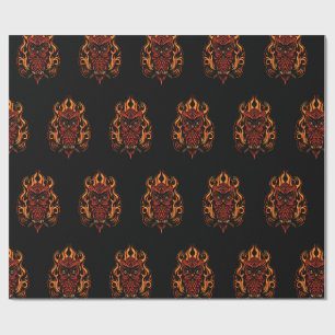 Fire Owl Wrapping Paper