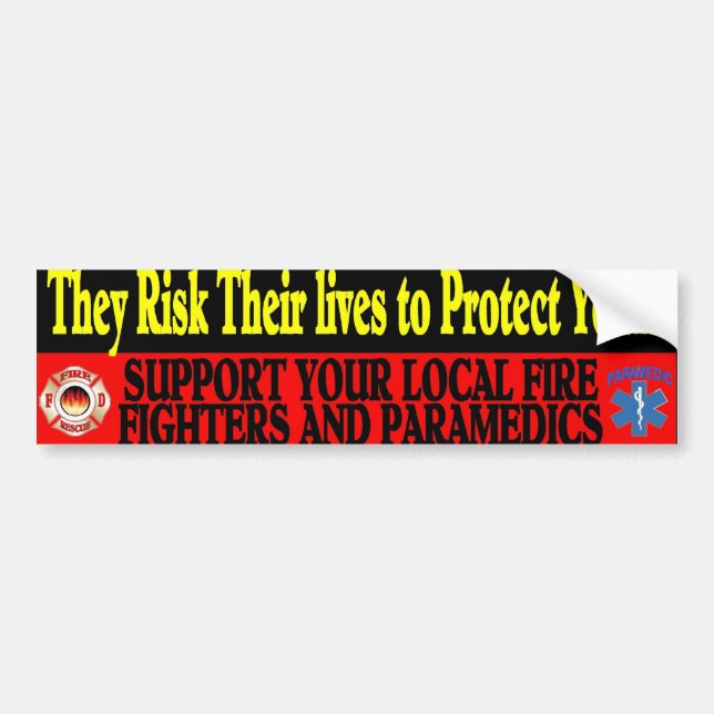 fire paramedic sticker (Front)