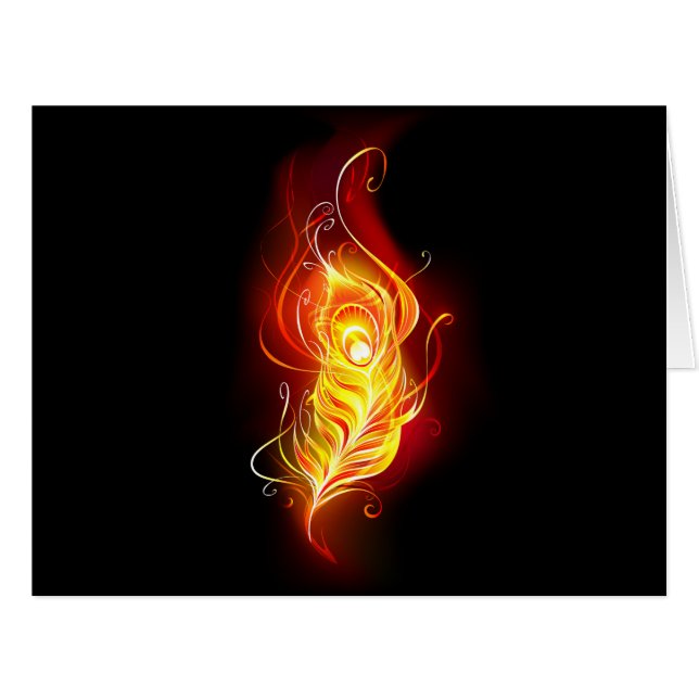 Fire Peacock Feather (Front Horizontal)