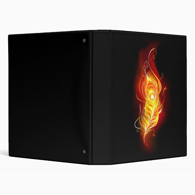 Fire Peacock Feather Binder (Background)