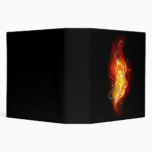 Fire Peacock Feather Binder
