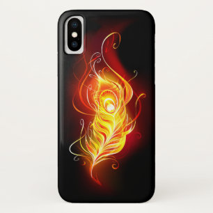 Fire Peacock Feather Case-Mate iPhone Case
