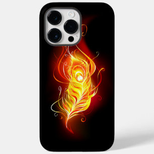 Fire Peacock Feather Case-Mate iPhone 14 Pro Max Case