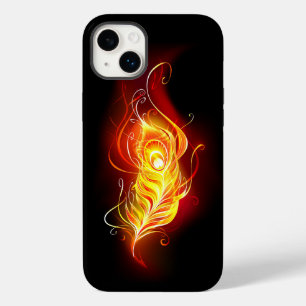 Fire Peacock Feather Case-Mate iPhone 14 Plus Case