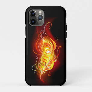 Fire Peacock Feather iPhone 11 Pro Case